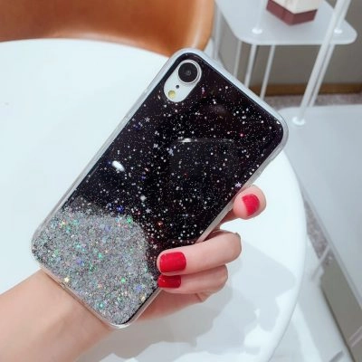 Capa Star Glitter Preto