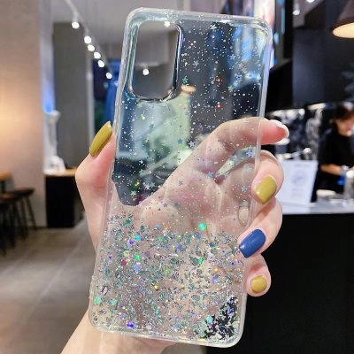 Capa Samsung Galaxy A10 A21S A30S A20E A40 A50 A51 A71 Star Glitter _ Transparente