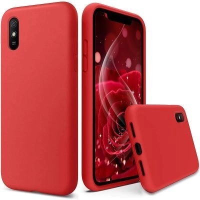 Capa Xiaomi Redmi 9A Silicone Líquido Premium - Vermelho