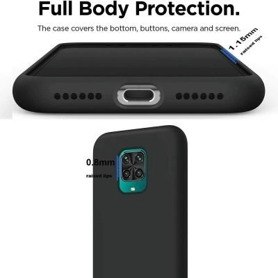 Capa Xiaomi Redmi 9A | 9AT Silicone Líquido Premium - Preto