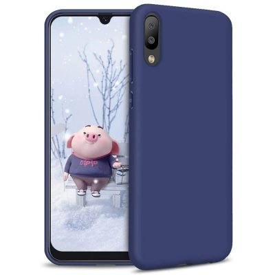 Capa Huawei P30 Silicone Líquido Azul