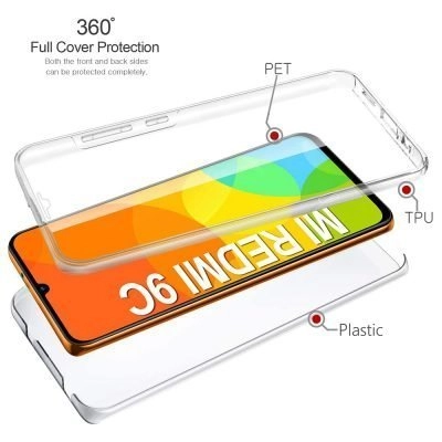 Capa 360 Xiaomi Redmi 9C | 10A - Full Cover Transparente