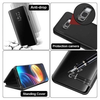 Capa Samsung Galaxy A70 Clear View Flip Cover - Preto