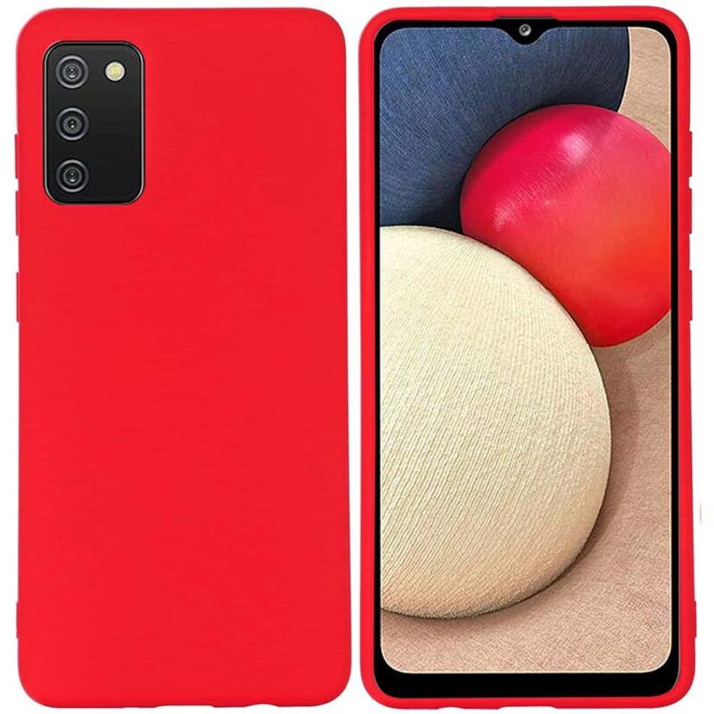 Capa Samsung Galaxy A02s Silicone Premium Vermelho