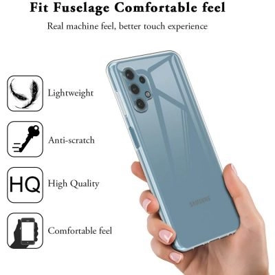 Capa Samsung Galaxy A32 5G Silicone Ultra Fino - Transparente