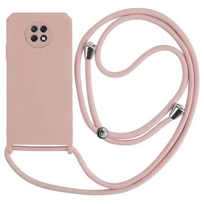 Capa Xiaomi Redmi Note 9T com Cordão - Rosa Areia