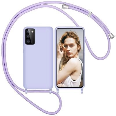 Capa Samsung Galaxy A02S 166mm com Cordão - Lilas