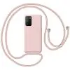 Capa Xiaomi Poco M3 com Cordão - Rosa Areia