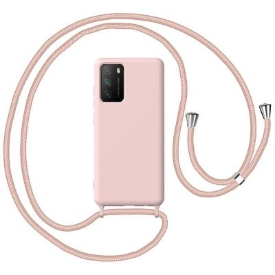 Capa Xiaomi Poco M3 com Cordão - Rosa Areia