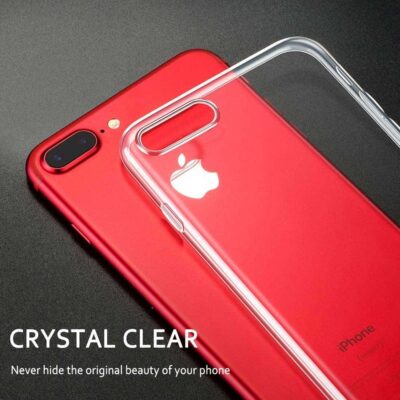 Capa iPhone 7 Plus | iPhone 8 Plus Silicone Premium – Cristal Transparente