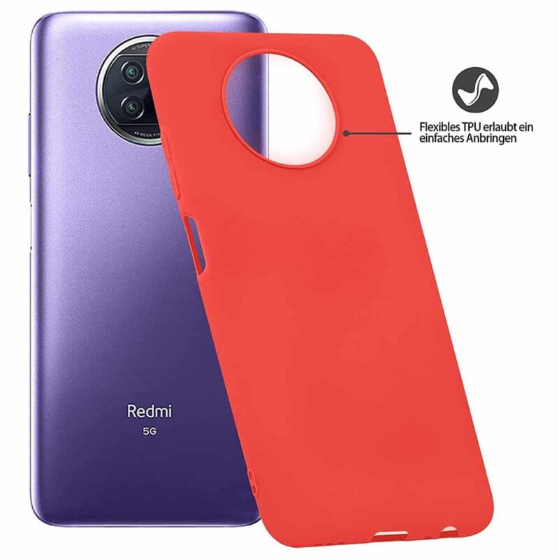 Capa Xiaomi Redmi Note 9T 5G Silicone Ultrafino - Vermelho