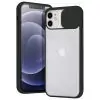 Capa iPhone 12 Hybrid Matte com Proteção de Câmera - Preto