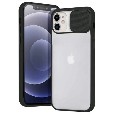 Capa iPhone 12 Hybrid Matte com Proteção de Câmera - Preto