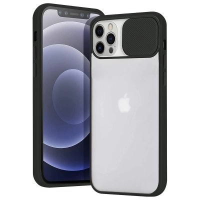 Capa iPhone 12 Pro Max Proteção de Câmera - Preto