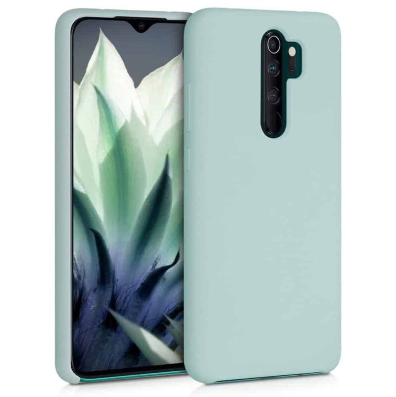 Capa Xiaomi Redmi Note 8 Pro Silicone Liquido - Verde água