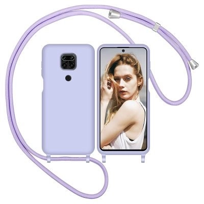 Capa Xiaomi Redmi Note 9 com Cordão - Lilás