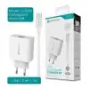 Carregador MICRO USB 2.4A (C-002V NovoTeck - Branco)