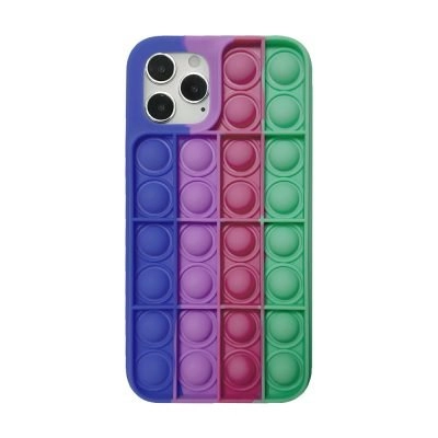 Capa iPhone Anti Stress Push Pop Bubble - Roxo