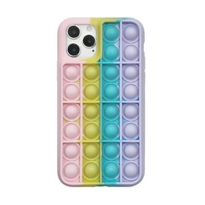 Capa iPhone Anti Stress Push Pop Bubble - Rosa