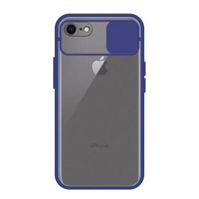 Capa iPhone 7 | 8 | SE 2020 Proteção de Câmera - Azul