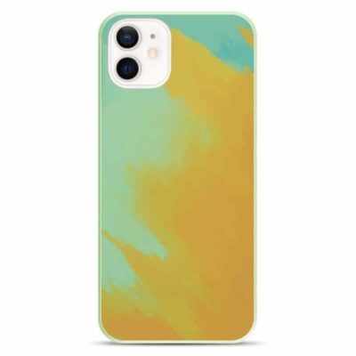 Capa iPhone 12 | 12 Pro Silicone Aquarela - Amarelo