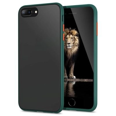 Capa iPhone 6 7 plus 8 plus Hybrid Matte Pinheiro verde