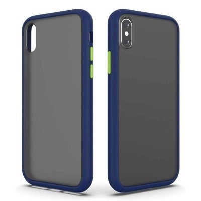 Capa iPhone X XS MAX Hybrid Matte Azul