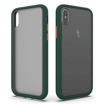 Capa iPhone X XS MAX Hybrid Matte Pinheiro verde