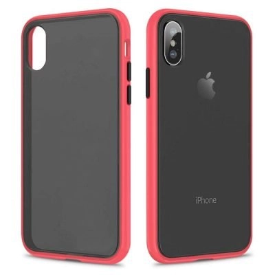 Capa iPhone X XS MAX Hybrid Matte Vermelho_