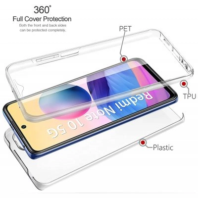 Capa 360 Xiaomi Redmi Note 10 5G - Full Cover Transparente