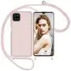 Capa Samsung Galaxy A22 5G com Cordão - Rosa Areia
