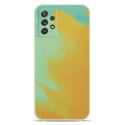 Capa Samsung Galaxy A52 5G Silicone Aquarela - Amarelo