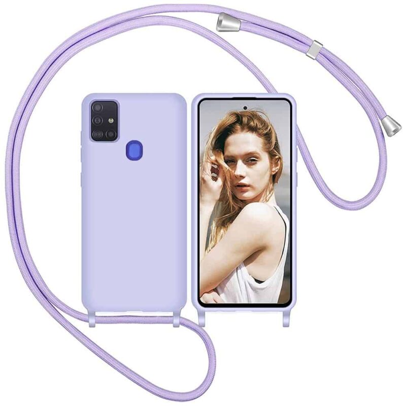 Capa Samsung Galaxy A21s com Cordão - Lilás