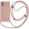 Capa Xiaomi Redmi Note 10 Pro | 10 Pro Max com Cordão - Rosa Areia