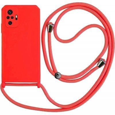 Capa Xiaomi Redmi Note 10 Pro | 10 Pro Max com Cordão - Vermelho