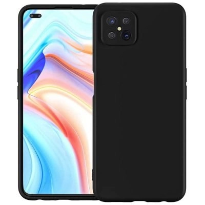 Capa Oppo RENO 4Z 5G Silicone Líquido - Preto