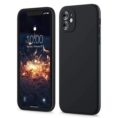 Capa iPhone 11 12 Silicone Líquido Premium - Preto