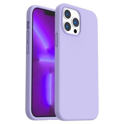 Capa iPhone 13 Pro Silicone Líquido Premium - Lilás