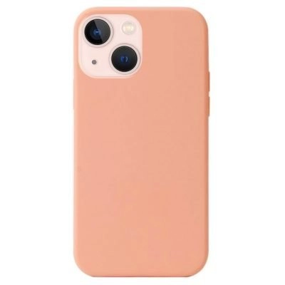 Capa iPhone 13 Silicone Líquido Premium - Rosa Areia