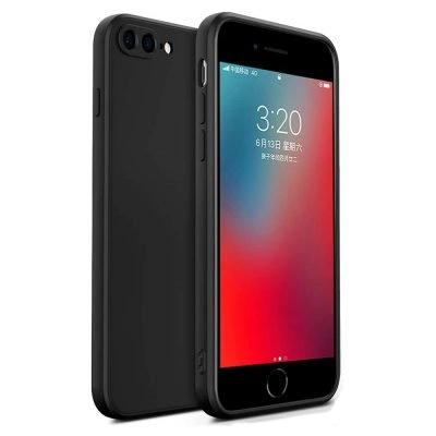 Capa iPhone 7 Plus | 8 Plus Silicone Líquido Premium - Preto