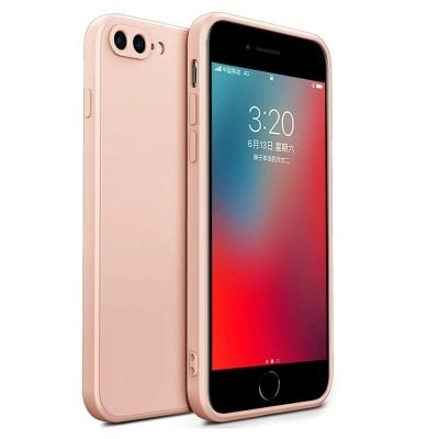 Capa iPhone 7 Plus | 8 Plus Silicone Líquido Premium - Rosa Areia