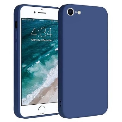 Capa iPhone 7 | 8 | SE 2020 Silicone Líquido Premium - Azul