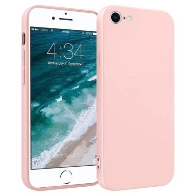 Capa iPhone 7 | 8 | SE 2020 Silicone Líquido Premium - Rosa Areia