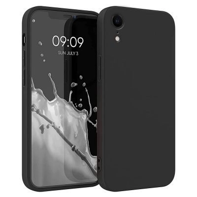 Capa iPhone XR Silicone Líquido Premium - Preto