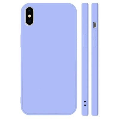 Capa iPhone xs x Silicone Liquido Premium - Lilas