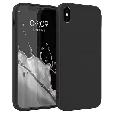 Capa iPhone X | XS Silicone Líquido Premium - Preto