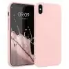 Capa iPhone X | XS Silicone Líquido Premium - Rosa Areia