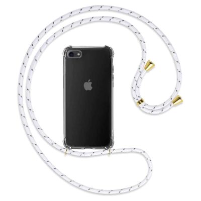 Capa iPhone 7 | iPhone 8 | SE 2020 Antichoque com Cordão - Branco