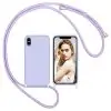 Capa iPhone X | XS com Cordão - Lilás