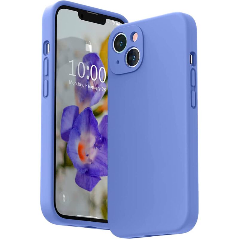 Capa iPhone 13 Square Silicone _lilas